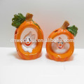 LED halloween ceramic pumpkin decor